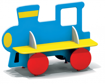 Ławka dziecięca - lokomotywa