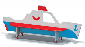 Ławka dziecięca - łódka